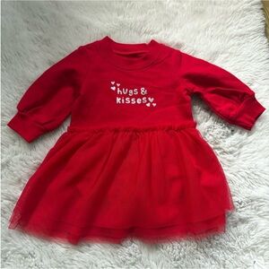 Carter's Red Hugs & Kisses Dress